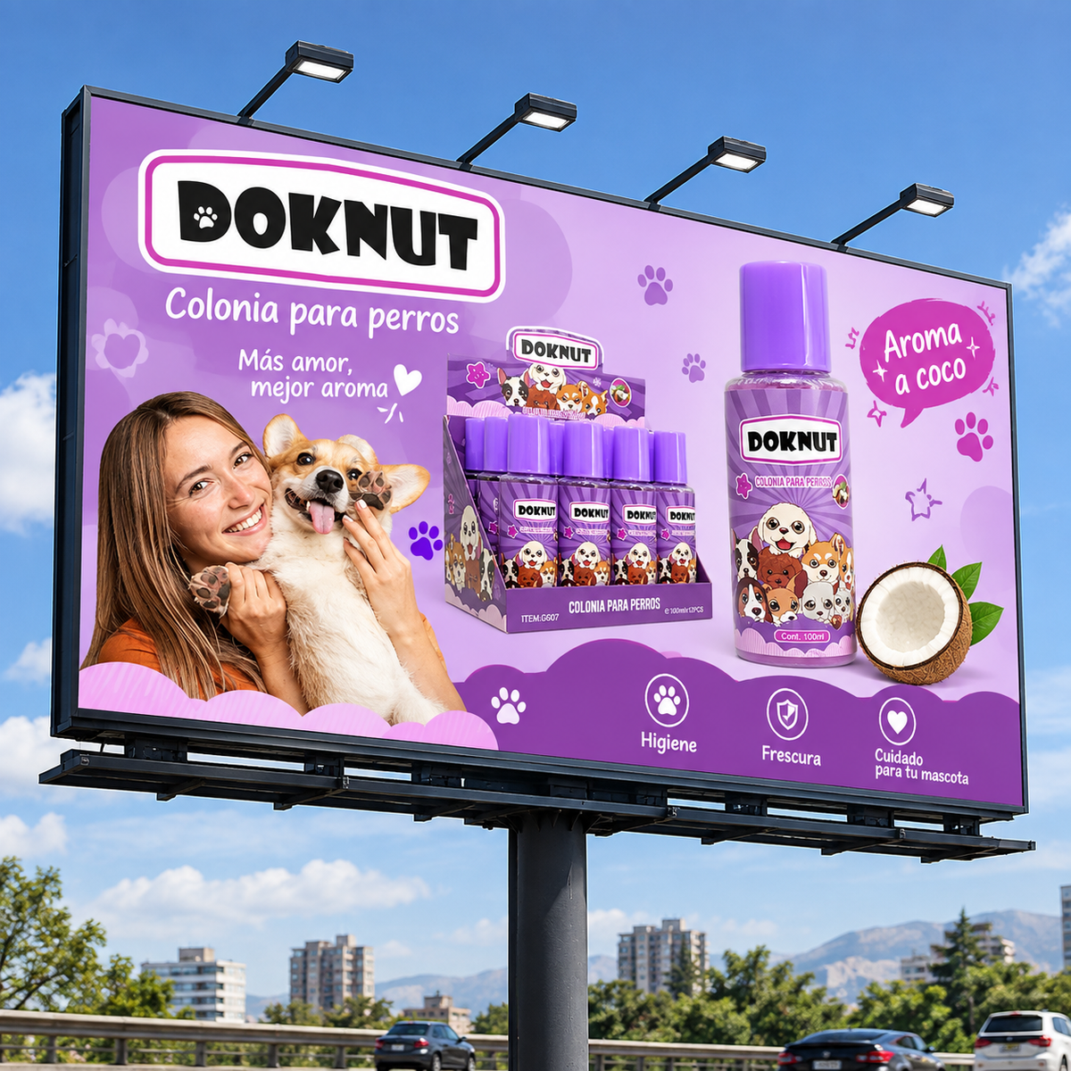 COLONIA PARA MASCOTAS AROMA A COCO